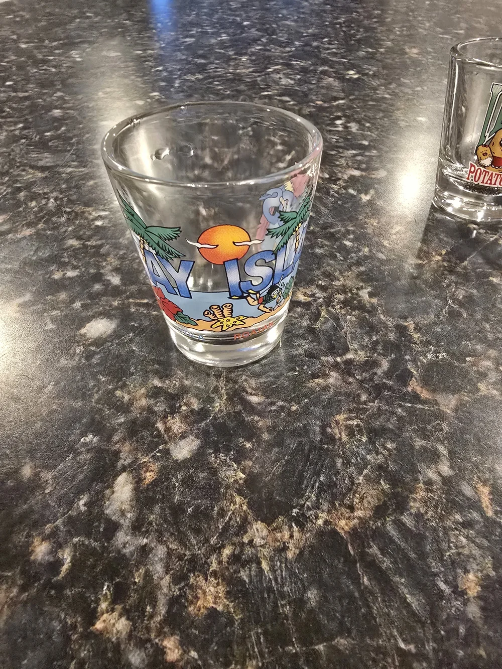 Set of 6 Souvenir Travel Shot Glasses Idaho California Spain Roatan